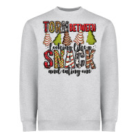 Torn Between Looking Like A Snack And Eating One Christmas Cake Heavyweight Sweatshirt | Teevron