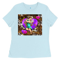 Baby Blue cupid and heart Ladies Tee - AdoDesignShop