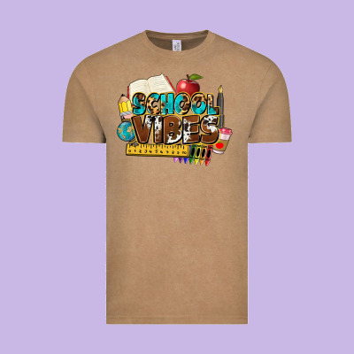 School Vibes Vintage Tee Designed By Nancycooperartshop