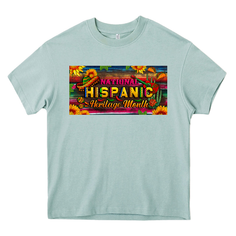 National Hispanic Heritage Month License Plate Heavy Core Tee by BundleAndBundleShop | Teevron