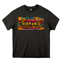Asphalt national hispanic heritage month license plate Heavy Core Tee - BundleAndBundleShop