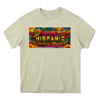 Mossy national hispanic heritage month license plate Heavy Core Tee - BundleAndBundleShop