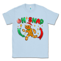 Dusty Blue oh snap with gingerbread Classic Tee - MaliasSmallBusiness