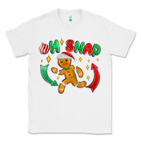 White oh snap with gingerbread Classic Tee - MaliasSmallBusiness