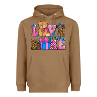 Toasted Coconut love you more olivia Heavyweight Hoodie - OliviaCreatesArt