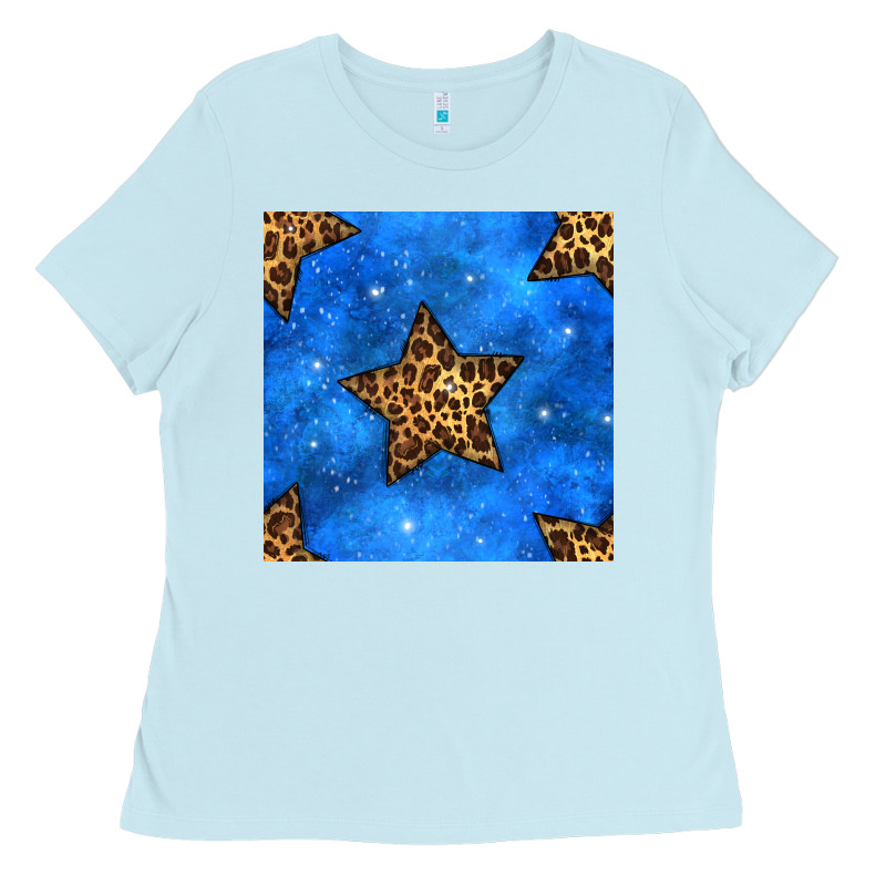 4th Of July Leopard Stars Seamless Pattern Ladies Tee by BundleAndBundleShop | Teevron