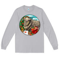 Moon Dust christmas merino wool sheep Long Sleeve Tee - LillyAllenDesigns