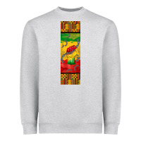 Heather Grey juneteenth pen wrap Heavyweight Sweatshirt - BarkalooDesign