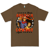 Cacao make america cowboy again Premium Tee - AdoDesignShop