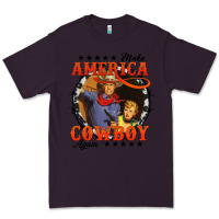 Plum make america cowboy again Premium Tee - AdoDesignShop