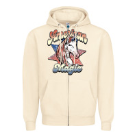 Sandshell American unicorn magic Zipper Hoodie - HowdyJamesFarm
