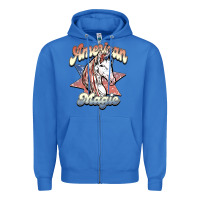 True Royal American unicorn magic Zipper Hoodie - HowdyJamesFarm