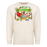 Sandshell Hello Summer Premium Sweatshirt - CowCowDesign