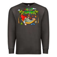 Smoke Hello Summer Premium Sweatshirt - CowCowDesign