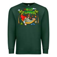 Sports Green Hello Summer Premium Sweatshirt - CowCowDesign