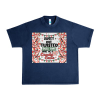 Navy sweet but twisted does that make me a candy cane Urban Heavy Tee - MaliasSmallBusiness