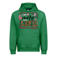 Emerald Nurse life leopard frame Urban Hoodie - LillyAllenDesigns