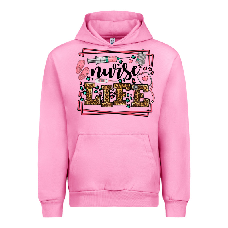 Nurse Life Leopard Frame Urban Hoodie by LillyAllenDesigns | Teevron