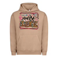 Pigment Burro Nurse life leopard frame Urban Hoodie - LillyAllenDesigns