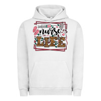 Pigment Lunar Rock Nurse life leopard frame Urban Hoodie - LillyAllenDesigns