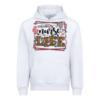 White Nurse life leopard frame Urban Hoodie - LillyAllenDesigns