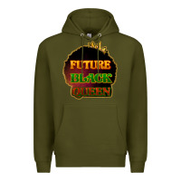 Army Green Future black queen Premium Hoodie - HowdyJamesFarm