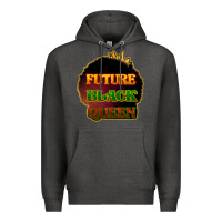 Charcoal Heather Future black queen Premium Hoodie - HowdyJamesFarm