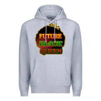 Heather Grey Future black queen Premium Hoodie - HowdyJamesFarm