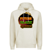 Oatmeal Heather Future black queen Premium Hoodie - HowdyJamesFarm