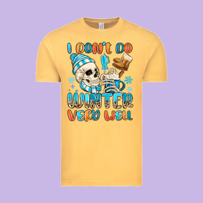 I Don't Do Winter Very Well Vintage Tee Designed By Maliassmallbusiness