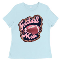 Baby Blue football mom Ladies Tee - JahusDesignShop