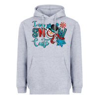 Heather Grey i am snow cute Heavyweight Hoodie - OliviaCreatesArt