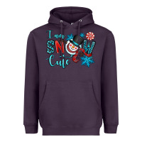 Plum i am snow cute Heavyweight Hoodie - OliviaCreatesArt