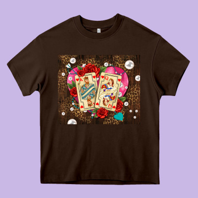 Playing Cards And Pearls Heavy Core Tee Designed By Adodesignshop