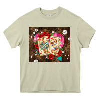 Mossy playing cards and pearls Heavy Core Tee - AdoDesignShop