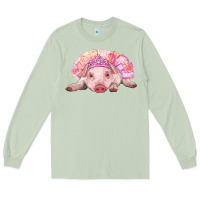 Matcha balerina baby pig with tutu Long Sleeve Tee - RanaPortraitStore