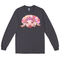 Balerina Baby Pig With Tutu Long Sleeve Tee | Teevron