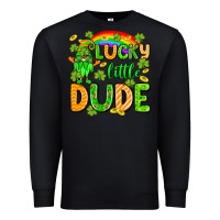 Black St. Patrick's Lucky little dude Premium Sweatshirt - OliviaCreatesArt