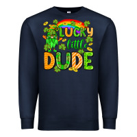Navy St. Patrick's Lucky little dude Premium Sweatshirt - OliviaCreatesArt