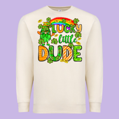 St. Patrick's Lucky Little Dude Premium Sweatshirt Designed By Oliviacreatesart