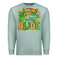 Seafoam St. Patrick's Lucky little dude Premium Sweatshirt - OliviaCreatesArt
