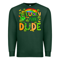 Sports Green St. Patrick's Lucky little dude Premium Sweatshirt - OliviaCreatesArt