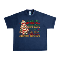 Navy sketchy stuff for some christmas tree cakes Urban Heavy Tee - MaliasSmallBusiness