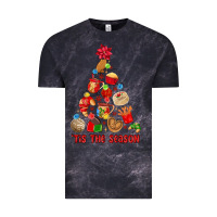Cloud Black tis the season mexican christmas Vintage Tee - MaliasSmallBusiness