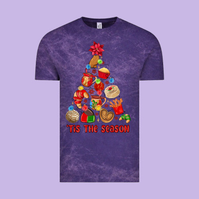 Tis The Season Mexican Christmas Vintage Tee Designed By Maliassmallbusiness