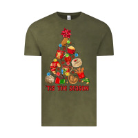 Vintage Olive tis the season mexican christmas Vintage Tee - MaliasSmallBusiness