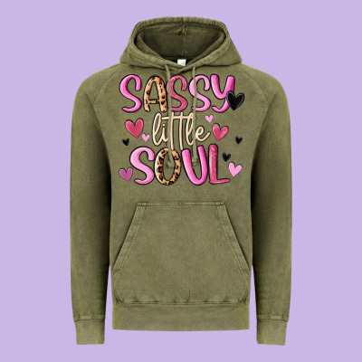 Sassy Little Soul Vintage Hoodie Designed By Maliassmallbusiness