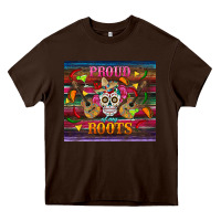 Chocolate Brown proud of my roots tumbler Heavy Core Tee - BundleAndBundleShop