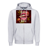 Heather Grey flower girl Zipper Hoodie - TumblerDesignByShophia