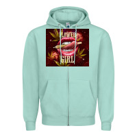 Seafoam flower girl Zipper Hoodie - TumblerDesignByShophia